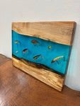 Maple Charcuterie Boards with Bass Lures