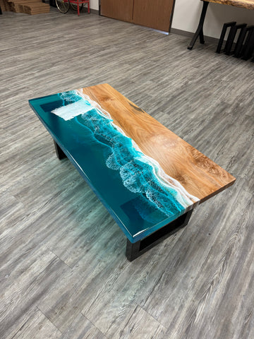 Handcrafted Maple Oceanic Coffee Table