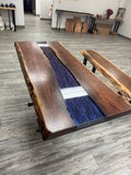 Walnut Resin Coffee Table