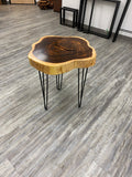 Handcrafted Willow Acacia Side Table furniture