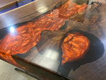 Handcrafted Walnut Epoxy Dining Table furniture