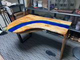 Handcrafted Maple Epoxy Desk furniture