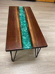 Handcrafted Walnut Wood Coffee Table Furniture