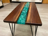 Handcrafted Walnut Wood Coffee Table Furniture