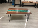 Handcrafted Walnut Wood Coffee Table Furniture