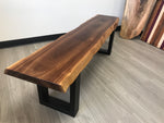 Handcrafted Walnut Wood Bench / Coffee Table Furniture