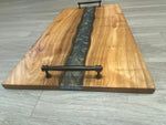 Epoxy Resin Charcuterie Board - Arizona Mesquite Wood