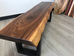 Handcrafted Walnut Wood Bench / Coffee Table Furniture