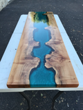 Handcrafted Resin Coffee River Table Furniture