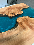 Handcrafted Resin Coffee River Table Furniture