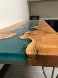 Handcrafted Resin Coffee River Table Furniture