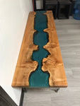 Handcrafted Resin Coffee River Table Furniture