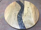 Spalted Maple Resin Inlayed Lazy Susan